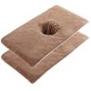 2Pcs Massage Table Cover with Face Hole 16x31.5in Microfiber Massage Bed Cover Comfortable & Skin Friendly Water Absorbent Table Sheets for Beauty Salon, Brown, Sheets view 4