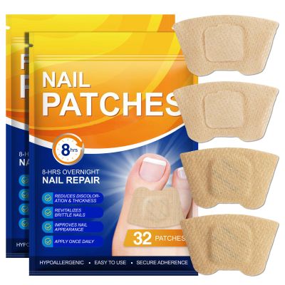 Toenail Care Patches, 2 Pack Overnight Nail Patches for Dry & Damaged Nails, Improving Nail Conditioning & Appearance Care for Toenails, Easy-to-Use