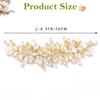 Asooll Bridal Crystal Wedding Hair Vine Gold Rhinestone Headpiece Bride Hair Accessories for Women view 4
