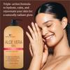 Being Naturals Aloe vera Gel - from 100% Pure Organic Aloe- Natural Raw Moisturizer for Face, Body, Hair. Perfect for Sunburn, Acne, Razor Bumps 16.9 fl oz (Salmon DNA + Niacinamide) view 4