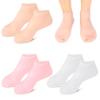 Ckuakiwu 3 Pairs Silicone Socks, Soft Elastic Silicone Socks for Moisturizing Feet, Smooth for Women, for Women view 1