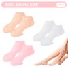 Ckuakiwu 3 Pairs Silicone Socks, Soft Elastic Silicone Socks for Moisturizing Feet, Smooth for Women, for Women view 4