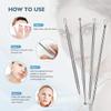 Blackhead Remover Tools, 2025 Latest 9 PCS Pimple Popper Tool Kit, Acne Blackhead Tools for Blemish, Premium Professional Stainless Acne Pimple Extractor Tool with Metal Box view 4