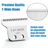 2215 Replacement T Wide Blades for Wahl 5 Star Detailer Li Trimmer 8081 and 8171 - Adjustable Stainless-steel Zero-Gap Trimmer Blade, Silver view 3