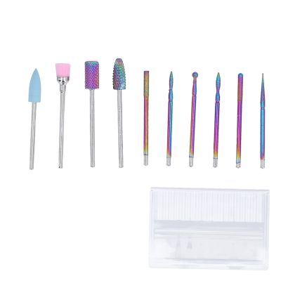 10pcs Nails Drill Bit Set, Stainless Steel Material with Storage, Durable and, Ideal for Nail Art, Manicure and Pedicure, Suitable for Beginners and Profession