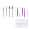 10pcs Nails Drill Bit Set, Stainless Steel Material with Storage, Durable and, Ideal for Nail Art, Manicure and Pedicure, Suitable for Beginners and Profession view 1