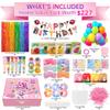 159Pcs Spa Party Supplies Set12 Complete Spa Kits with Face/Lip/Eye/Hand/Foot Care + Birthday Party Essentials(Banner,Balloons,Curtains)Perfect for Birthdays,Sleepovers,Slumber Parties & Relaxation view 2