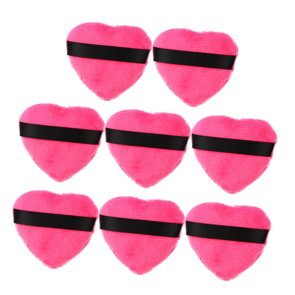 8Pcs Washable Applicators for Foundation, Blusher & Highlighter in Rosy