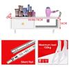 exproyzk Wall Mount Styling Station with Hair Dryer Holders, Barber Beauty Spa Salon Equipment(White,50x30x16cm) view 2
