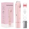 Bikini Trimmer for Women, 2 in 1 Electric Razors for Women, Rechargeable Cordless & Painless Hair Removal, Ultra Low Silent, Easy Cleaning, IPX7 Waterproof Bikini Shaver for Sensitive Skin (Pink) view 1