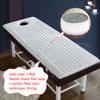 Cute,60x180cm,Round Head Beauty Bed Mattress with Face Breathing Hole Non-Slip Massage Table Cushion Topper Memory Foam Foldable Spa Table Mattress Pad for Beauty Salon Treatment Bed view 3