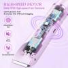 Bikini Trimmer for Women, 2 in 1 Electric Razors for Women, Rechargeable Cordless & Painless Hair Removal, Ultra Low Silent, Easy Cleaning, IPX7 Waterproof Bikini Shaver for Sensitive Skin (Purple) view 3