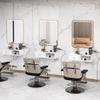 exproyzk Wall Mount Styling Station with Hair Dryer Holders, Barber Beauty Spa Salon Equipment(White#B,60x30x16cm) view 4