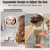 30X/1X Wall Mounted Lighted Makeup Mirror, 8'' Double Sided Rechargeable Magnifying Bathroom Mirror with Light, 3 Color Lights Touch Dimmable Extended Arm 360 Rotation Light up Mirrors view 4