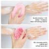 2 Pack Silicone Body Scrubber for Shower - Soft & Gentle Loofah Alternative for Sensitive Skin, Quick-Drying & Hygienic Body Wash Scrubber Brush for Women, Men & Kids (Black & Pink) view 4