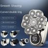 9D Head Shavers for Bald Men, 6 in 1 Detachable Bald Electric Head Shavers with LED Display Waterproof Wet/Dry Grooming Kit for Travel/Home/Office view 2