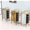 Hair Tray for Hair Stylist Salon Table Trolley with Wheels Rolling Hair Styling Station Mobile Beauty Storage for Barbershop Spa Tattoo 35X32X85cm (4 Tier) view 3