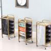 Hair Tray for Hair Stylist Salon Table Trolley with Wheels Rolling Hair Styling Station Mobile Beauty Storage for Barbershop Spa Tattoo 35X32X85cm (4 Tier) view 4