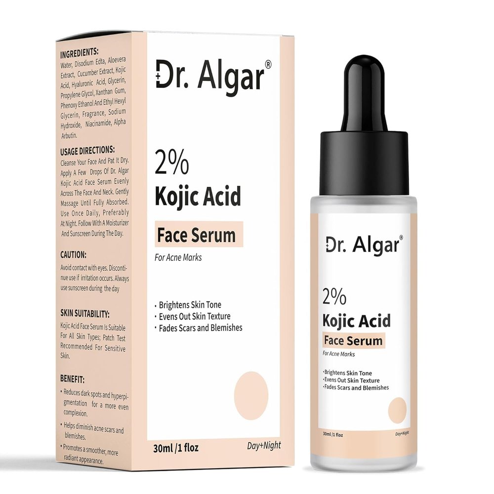 2% Kojic Acid Face Serumm. I With 1% Alpha Arbutin & Niacinamide 30 ml | Reduces Dark Spots, Pigmentation & Blemishes | For All Skin types 30ml