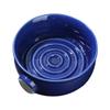 ZJchao Shaving SOAP Bowl HIGH Capacity Ceramic SOAP Cup Men Shaving Convex CONCAVE Spiral Groove Design Easy Foam ARC Closed Non Slip Handle Large (Blue) view 1