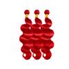 Kameinike 12 14 16 inch Red Human Hair Bundles Body Wave 3 Pcs 300g Unprocessed Brazilian Virgin Quick Weave Hair Extensions view 2