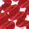 Kameinike 12 14 16 inch Red Human Hair Bundles Body Wave 3 Pcs 300g Unprocessed Brazilian Virgin Quick Weave Hair Extensions view 4