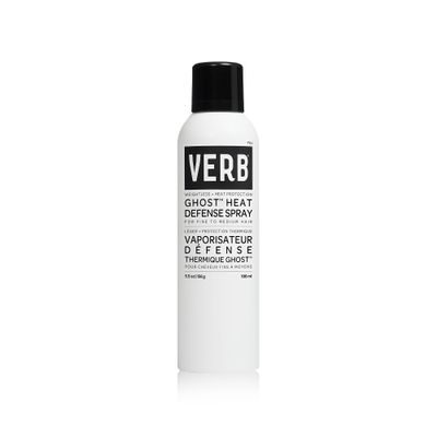 VERB Ghost Heat Defense Spray, 5.5 oz  Weightless Heat Protection + Shine  for Fine to Medium Hair  Vegan, Free of Harmful Sulfates