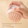 2pcs Silicone Bath Body Brush Set - Round Fine Teeth Rich Foam Deep Cleansing Shower Brush with Pressurized Cleanser - Grey & Pink Body Scrubber for Bath & Face Cleaning view 3