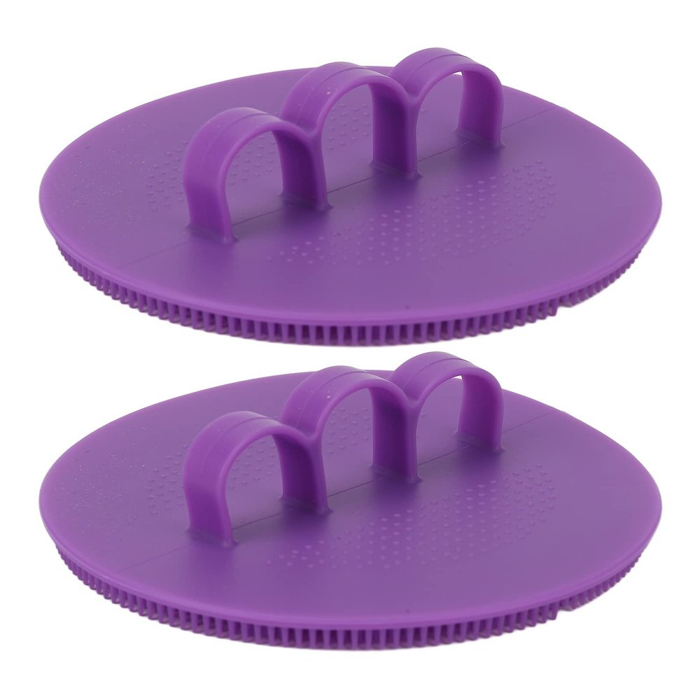 2-Piece Silicone Body Scrubber Loofah Brush Gentle Exfoliating for Men Women Bath Shower
