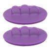 2-Piece Silicone Body Scrubber Loofah Brush Gentle Exfoliating for Men Women Bath Shower view 2