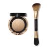 LAURA GELLER Dual-Ended Highlighter Brush + Baked Marbleized Highlighter - Prosecco view 1