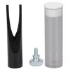 Eyebrow Pencil Sharpener Tool with Fixing Screw, Black Alloy Makeup Aid for Precise Shading & Safe Use (Black) view 1
