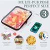 YOPCDJ 3 Pack Clear Hard Shell Zipper Case, Clear Zipper Pouches Waterproof Makeup Organizer & Travel Toiletry Bag, Plastic Pouch for Travel Office Storage, Black Medium Size view 2