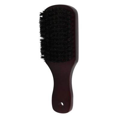 Beard Grooming Brush - Soft Elastic Mustache Styling Cleansing Brush with Wooden Handle for Men