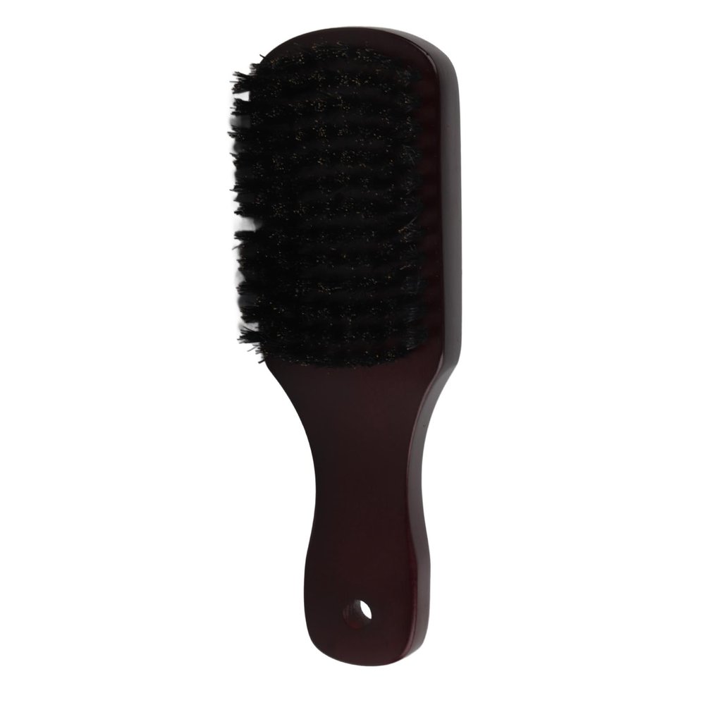 Beard Grooming Brush - Soft Elastic Mustache Styling Cleansing Brush with Wooden Handle for Men