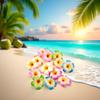 10 Pcs Multicolor Hawaiian Flower Hair Clips, 2.75 Inch Plumeria Foam Hair Clip Artificial Tropical Flower Hairpins for Beach Vacation Wedding(7cm) view 4