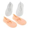 KESYOO 2Pair Silicone Lined Socks for Foot Care Sebs Moisturizing Gel Socks for Men Women Non Slip Design Skin Tone for Everyday Use view 1