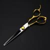 USZWBY Professional Hair Cutting Shears, Professional 440c Steel 6 inch Scissor Gold Hair Scissors Haircut thinning Barber Tools Cutting Shears Hairdresser Scissors view 3