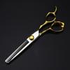 USZWBY Professional Hair Cutting Shears, Professional 440c Steel 6 inch Scissor Gold Hair Scissors Haircut thinning Barber Tools Cutting Shears Hairdresser Scissors view 4