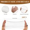 4 Pcs Silk Press Wrap and 20 Pcs Hair Nets,Soft Reusable Crocheted Sleep Hair Wrap Net for Silk Press, Sleeping, Shower, Makeup, Bun HoldBlack view 4