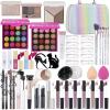 Makeup Kits For Girls Teens, Makeup Gift Set For Women with Eyeshadow Palettes, Brushes, Lip Gloss, Travel Make up Starter Kit For Beginners (C01612) view 1