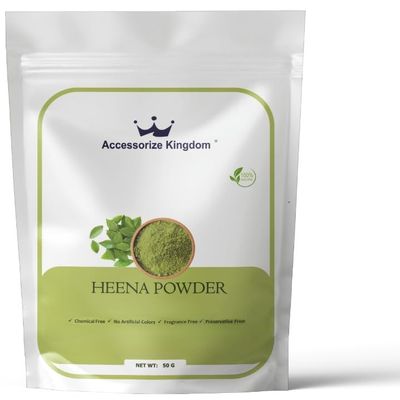 Accessorize Kingdom Henna Herbal Powder for External Use  For DIY Face & Hair Packs | 1.7 oz (50g,)