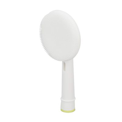 Silicone Facial Cleansing Brush Head Replacement for Daily Use - Soft, Round s, and Easy to Replace - White