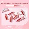 Lip Gloss Set of 6, Shiny & Matte Lip Glow Oil, Pigmented Long Lasting Lip Glaze Combo, Non-Sticky Lip Makeup with Hydrating, Gift Sets for Girls & Women, Shimmer Effect Lip Gloss Set view 2