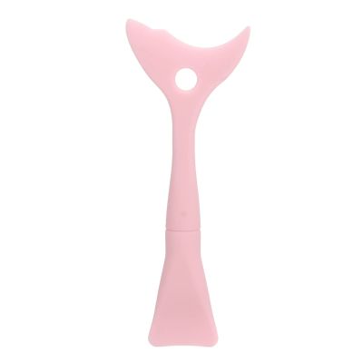 Multifunctional Silicone Shadow Makeup Stencil Mask Brush, Reusable Eye Stencil Tool for Cosmetics (Pink)