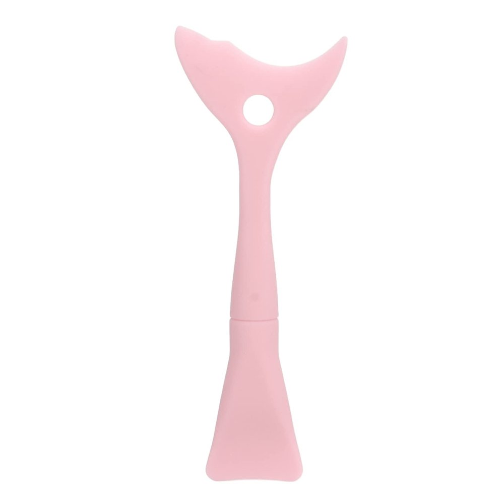 Multifunctional Silicone Shadow Makeup Stencil Mask Brush, Reusable Eye Stencil Tool for Cosmetics (Pink)