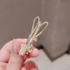 Crystal new cute rabbit hair clip bangs girls side net red duck headdress hairpin clip view 2
