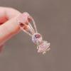 Crystal new cute rabbit hair clip bangs girls side net red duck headdress hairpin clip view 3