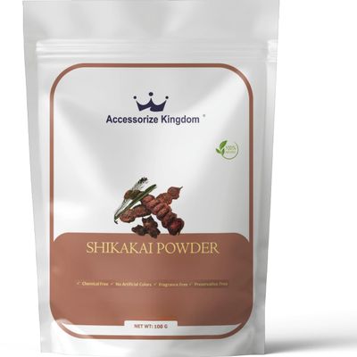 Accessorize Kingdom Shikakai Herbal Powder for External Use For DIY Face & Hair Packs | 3.5 oz (100g)
