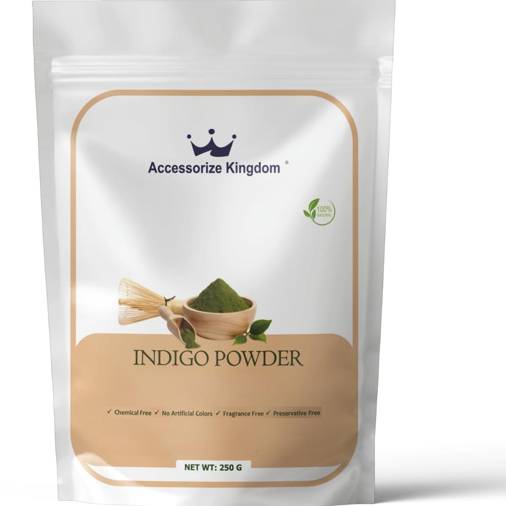 Accessorize Kingdom Indigo Herbal Powder for External Use For DIY Face & Hair Packs | 8.8 oz (250g)